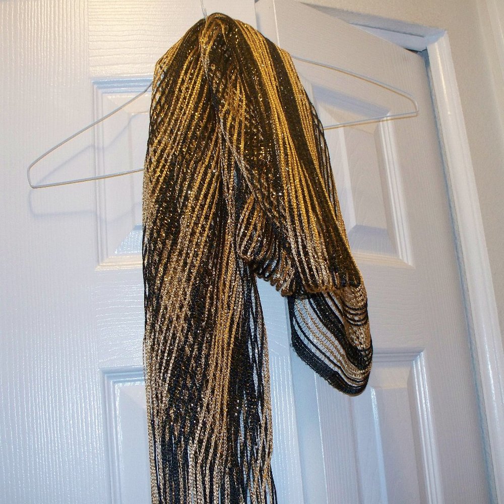 Black and Gold Scarf
